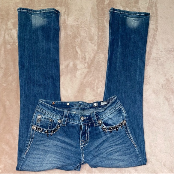 Miss Me jeans boot signature size W27/L31 1/2 - Picture 3 of 16